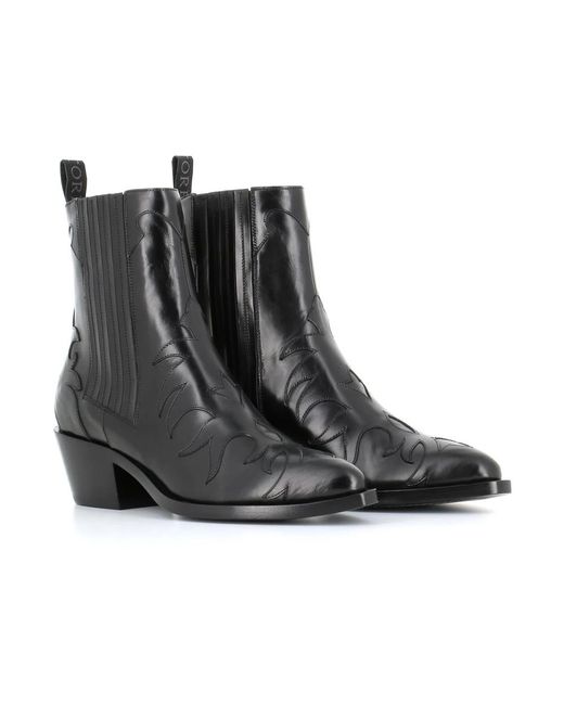 Sartore Black Cowboy Boots