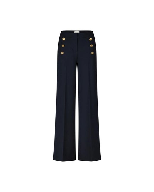 Seductive Blue Wide Trousers