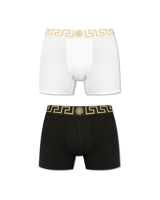 Versace Zwei-Pack Boxershorts in Black für Herren