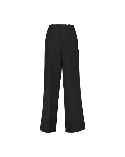Elisabetta Franchi Black Wide Trousers