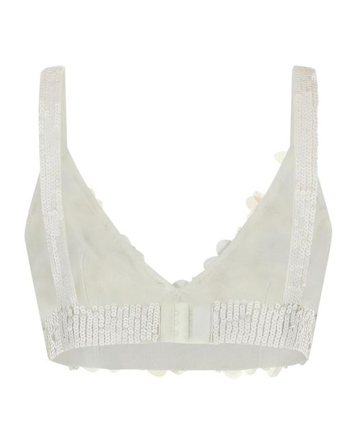 P.A.R.O.S.H. Natural Sleeveless Tops