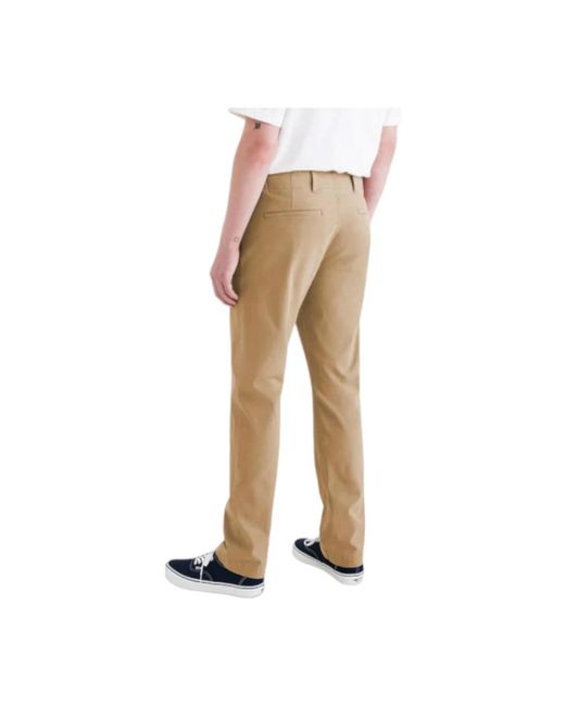Dockers White Slim-Fit Trousers for men