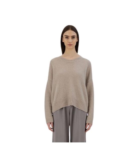 Herno Brown Round-Neck Knitwear