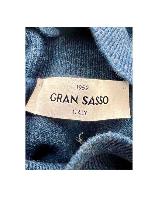 Gran Sasso Merino/cashmere rollkragenpullover, atlantikblau in Blue für Herren