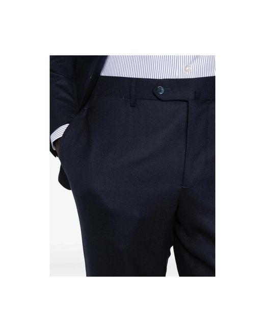 Isaia Blue Single Breasted Suits for men