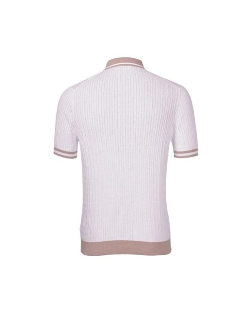 Gran Sasso Tennis t-shirt kurzarm in Purple für Herren