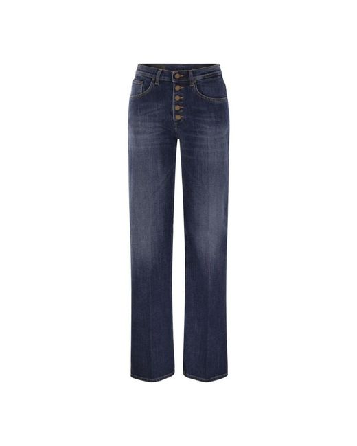 Dondup Blue Straight Fit Jeans