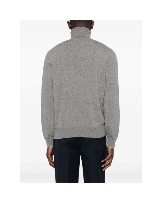 Brunello Cucinelli Kaschmir Rollkragenpullover Grau in Gray für Herren