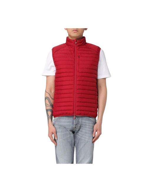 Save The Duck Red Waistcoats for men