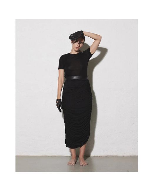 Envelope Rokken ,Zwart ,Moderne Asymmetrische Verdi Rok in het Black