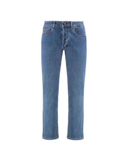 Moorer Blue Slim Fit Jeans for men