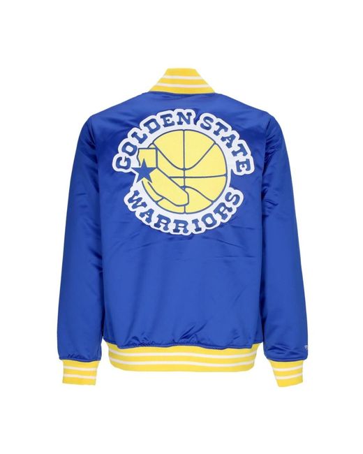 Mitchell & Ness Bomber Jackets in het Blue voor heren
