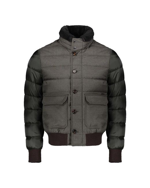 Moorer Gray Bomber Jackets for men