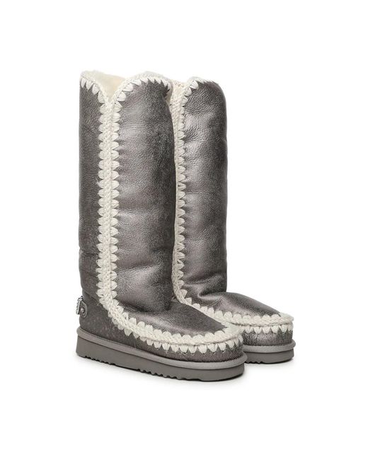Mou Gray Winter Boots