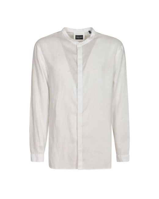 Giorgio Armani White Casual Shirts for men