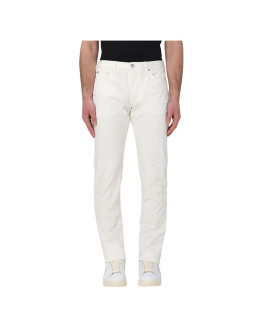 Giorgio Armani White Slim-Fit Jeans for men