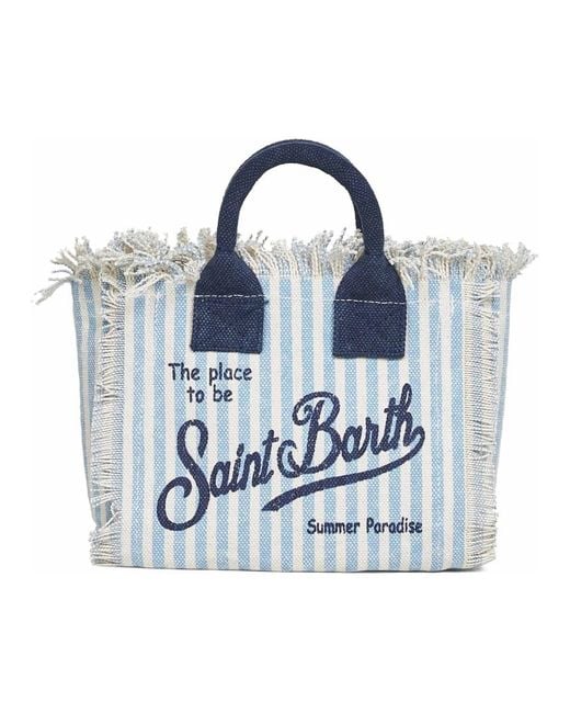 Mc2 Saint Barth Blue Shopping Bags