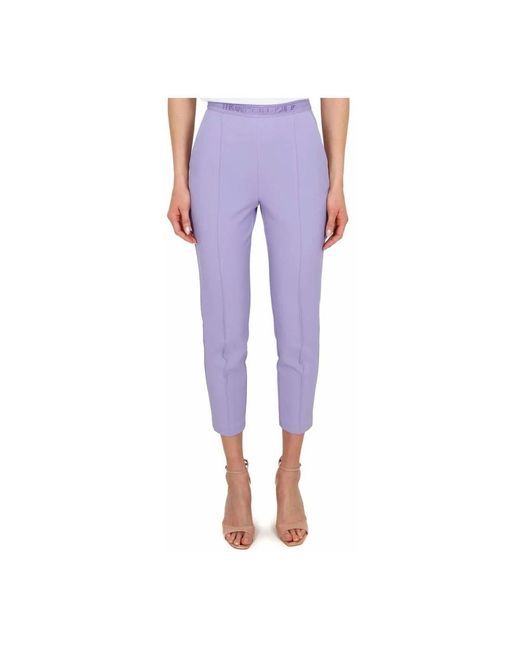 Cropped Trousers di Elisabetta Franchi in Purple