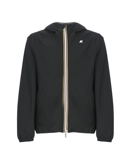 K-Way Black Light Jackets for men