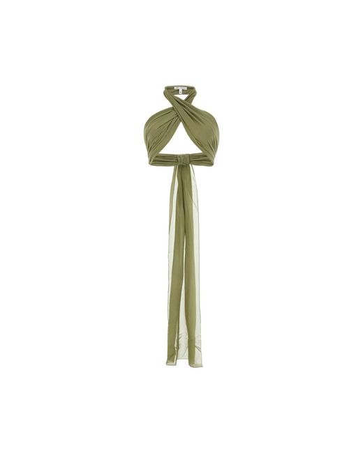 AMI Green Sleeveless Tops