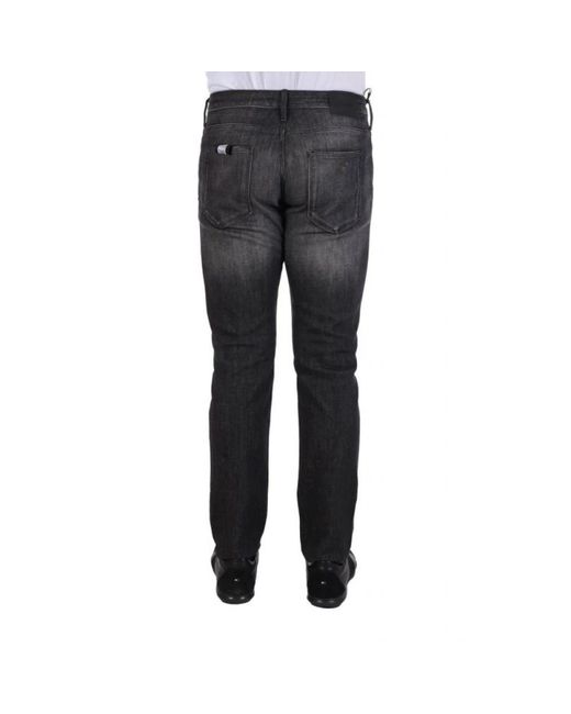 Emporio Armani Gray Slim-Fit Jeans for men