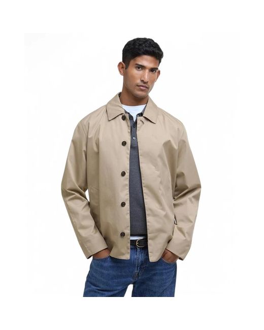 Barbour Jassen ,Polyester Korte Waterdichte Polyester Parka Jas in het Natural voor heren