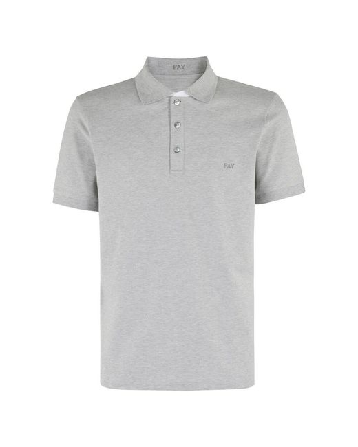 Polo Shirts Fay pour homme en coloris Gray