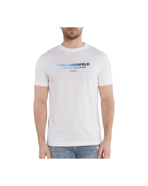 Karl Lagerfeld Crewneck t-shirt 542241 755062 weiß in White für Herren