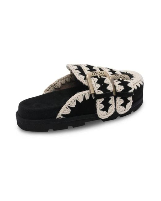 Mou Black Mules