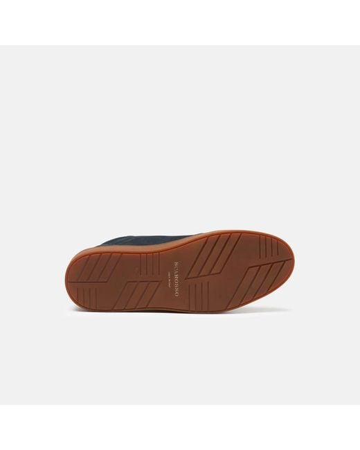 Scarosso Blue Augusto Dark Nubuck for men