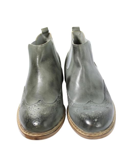 Hundred 100 Gray Chelsea Boots for men
