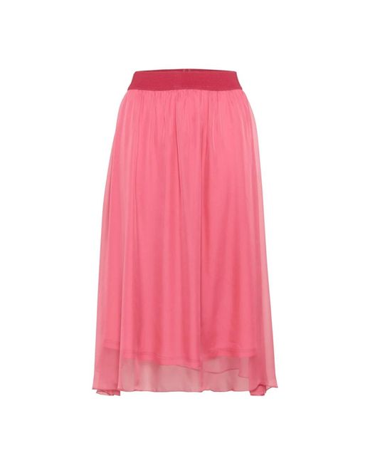 Saint Tropez Midi Skirts in het Pink