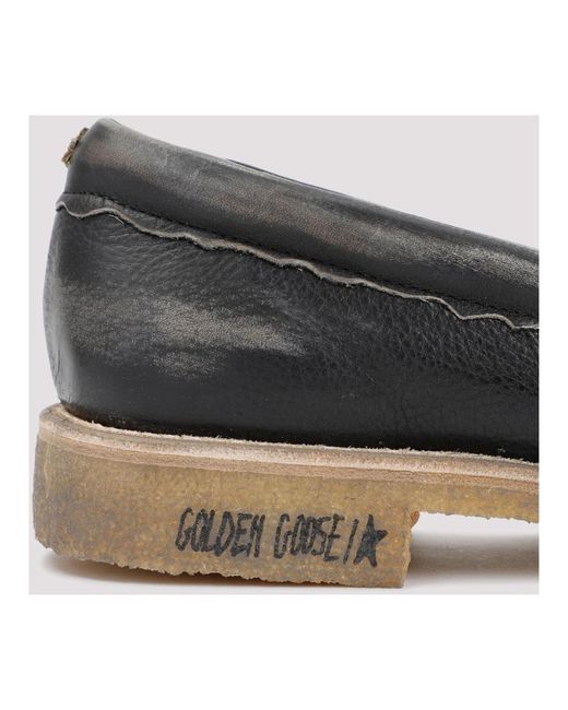 Golden Goose Deluxe Brand Schwarze leder loafers in Black für Herren