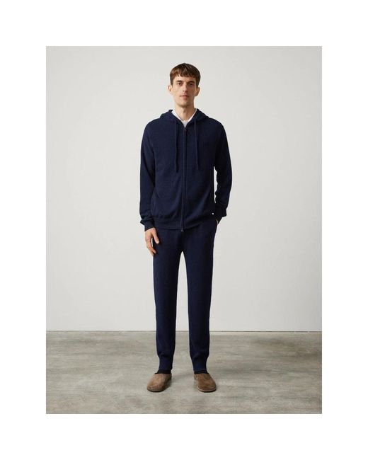 Lisa Yang Zip Cardigan in het Blue voor heren