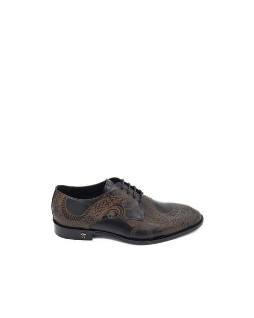 Roberto Cavalli Black Dress Shoes for men