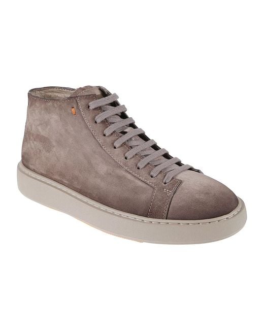 Santoni Dump High Sneakers in Gray für Herren