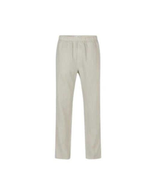 Samsøe & Samsøe Gray Straight Trousers for men