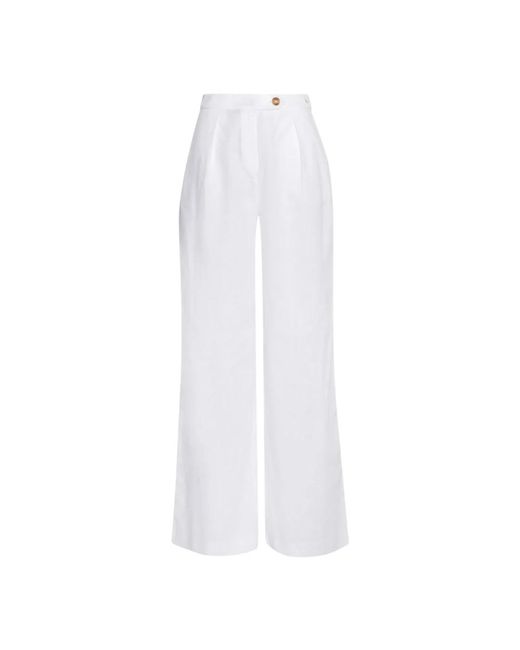 Barbour Wide Trousers in het White