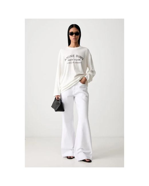 Anine Bing Flared Jeans in het White