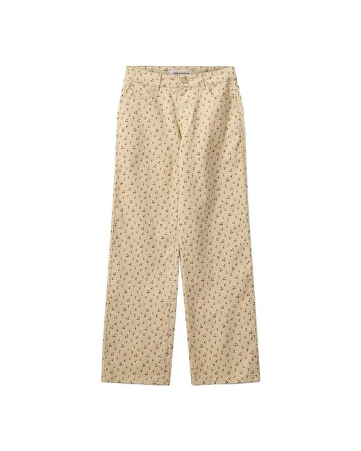 Straight Trousers Sofie Schnoor de color Natural