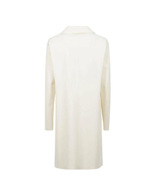 Herno White Single-Breasted Coats