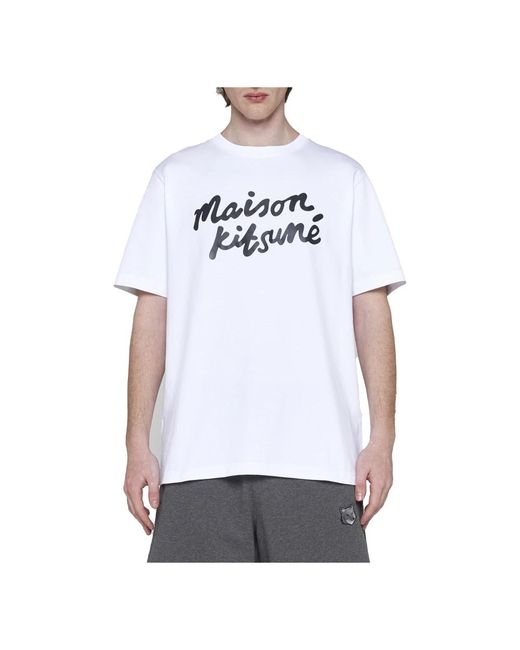 Maison Kitsuné Weiße t-shirts und polos in White für Herren