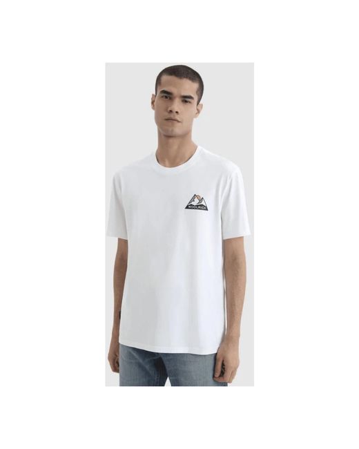 Woolrich Mountain Tee in het White voor heren