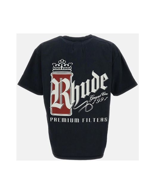 Rhude Black T-Shirts for men