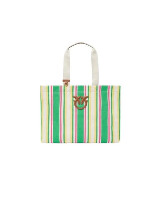 Pinko Green Shopping Bags