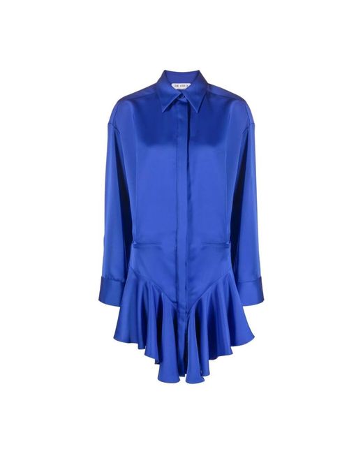 The Attico Blue Shirt Dresses