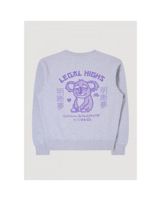 Edwin Legal highs sweatshirt in Purple für Herren