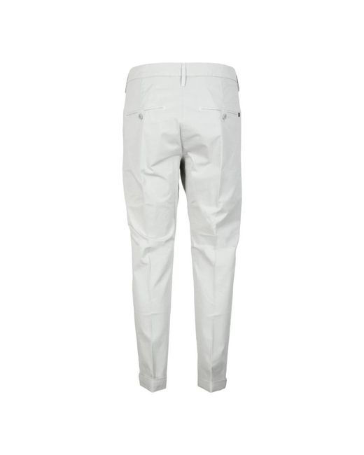 Dondup Gray Slim-Fit Trousers for men