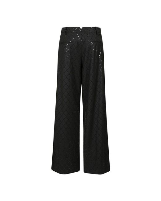 Wide Trousers ROTATE BIRGER CHRISTENSEN de color Black