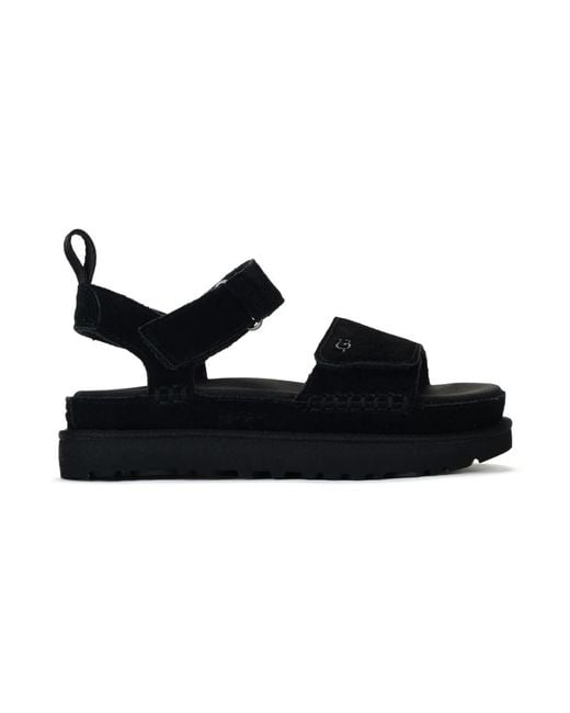 Ugg Black Flat Sandals